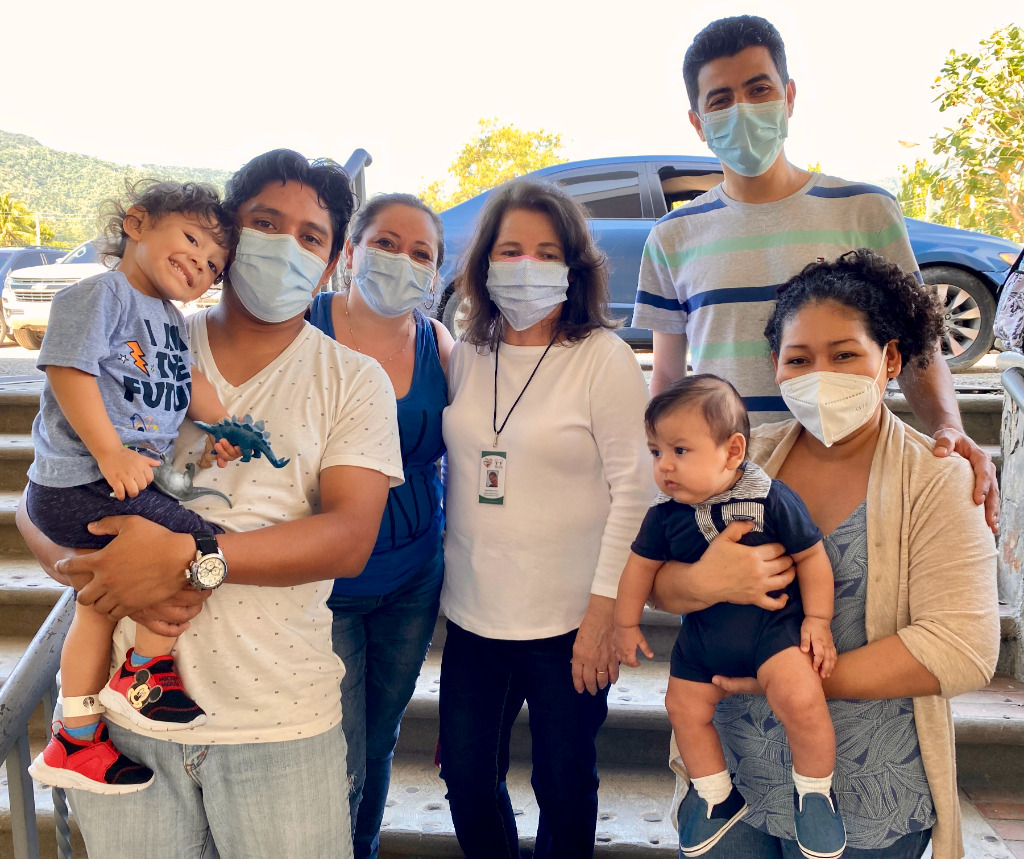 A family who has benefited from Helping Hands pf honduras